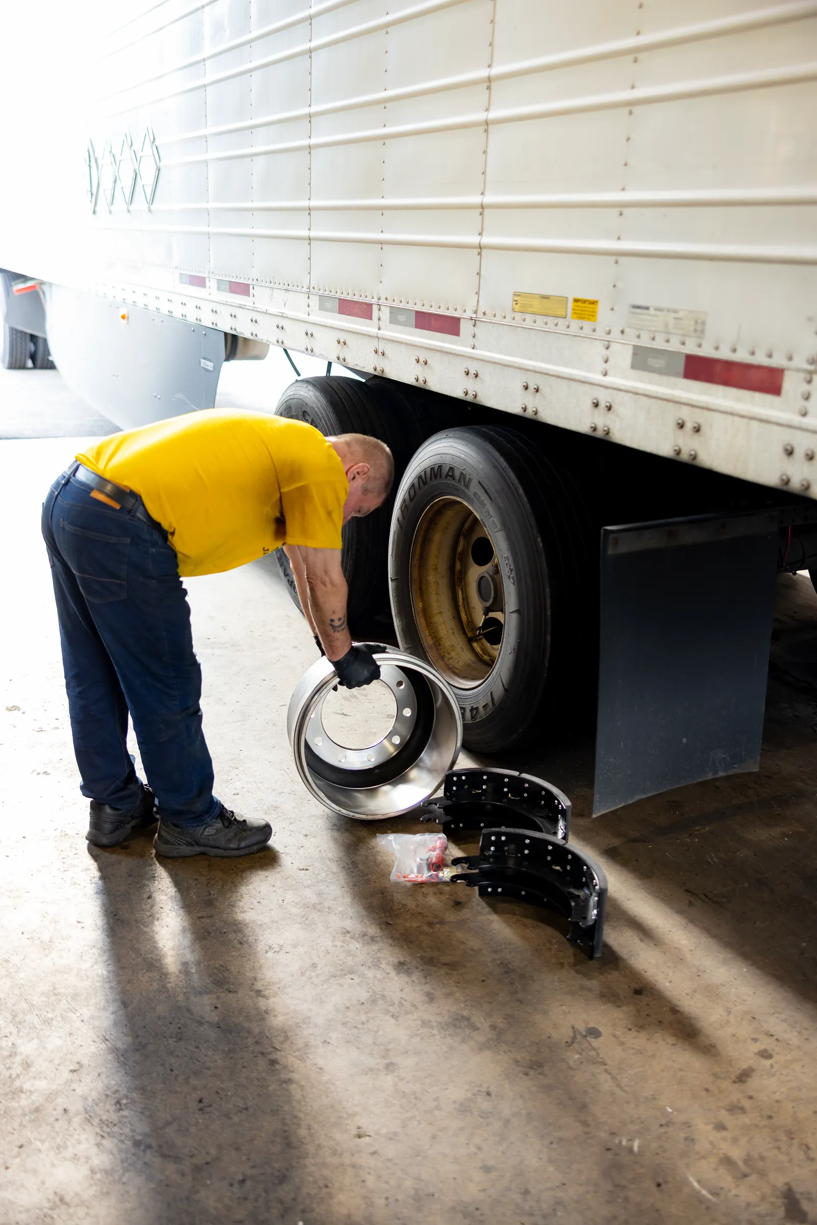 Suspension repair at Truck Shark Diesel Repair in Long Grove, Illinois